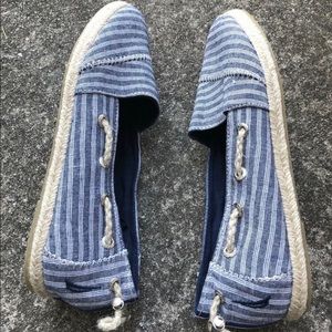 Nautica Striped Espadrille Flats